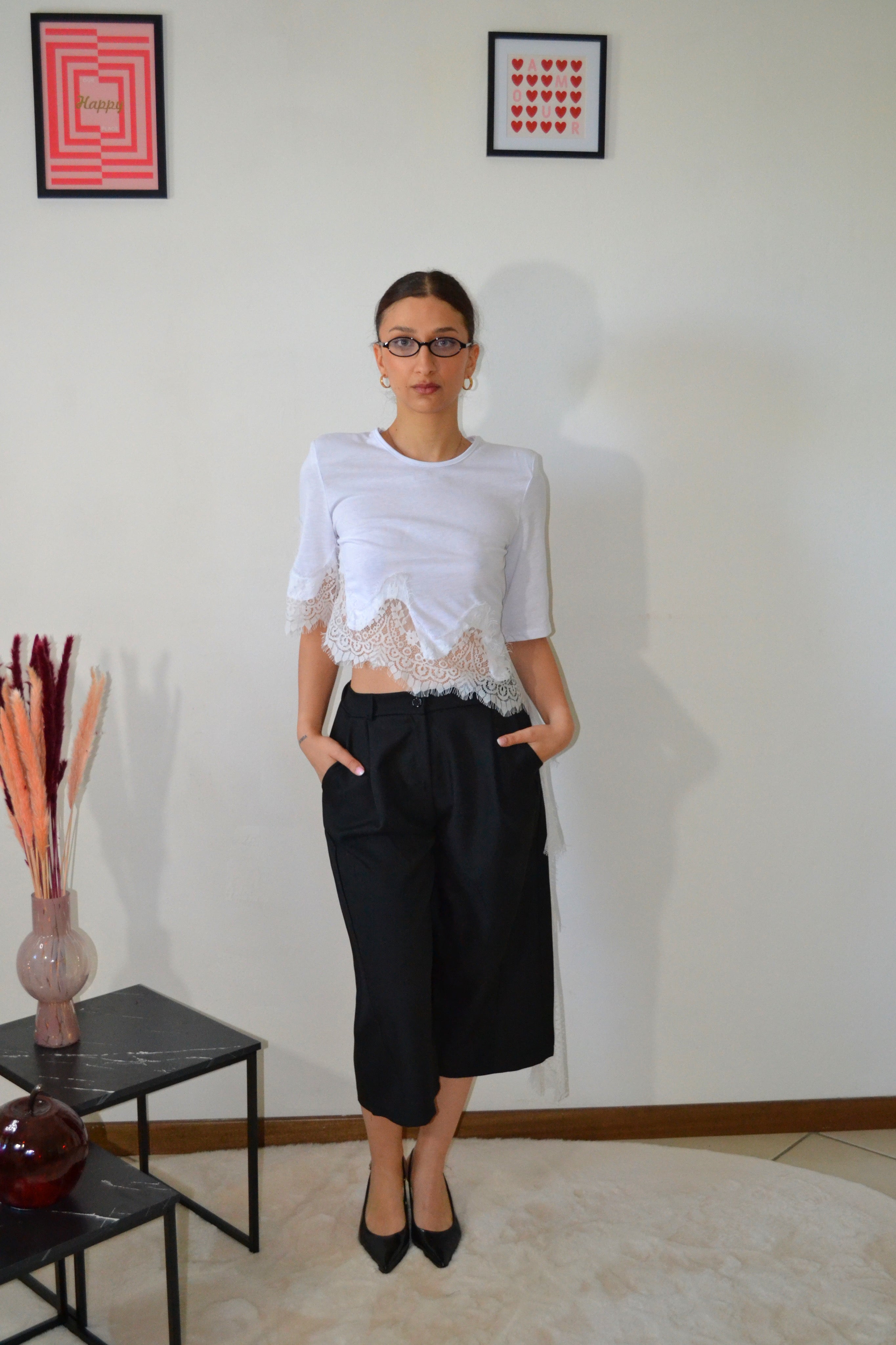 T-shirt Lace Drop