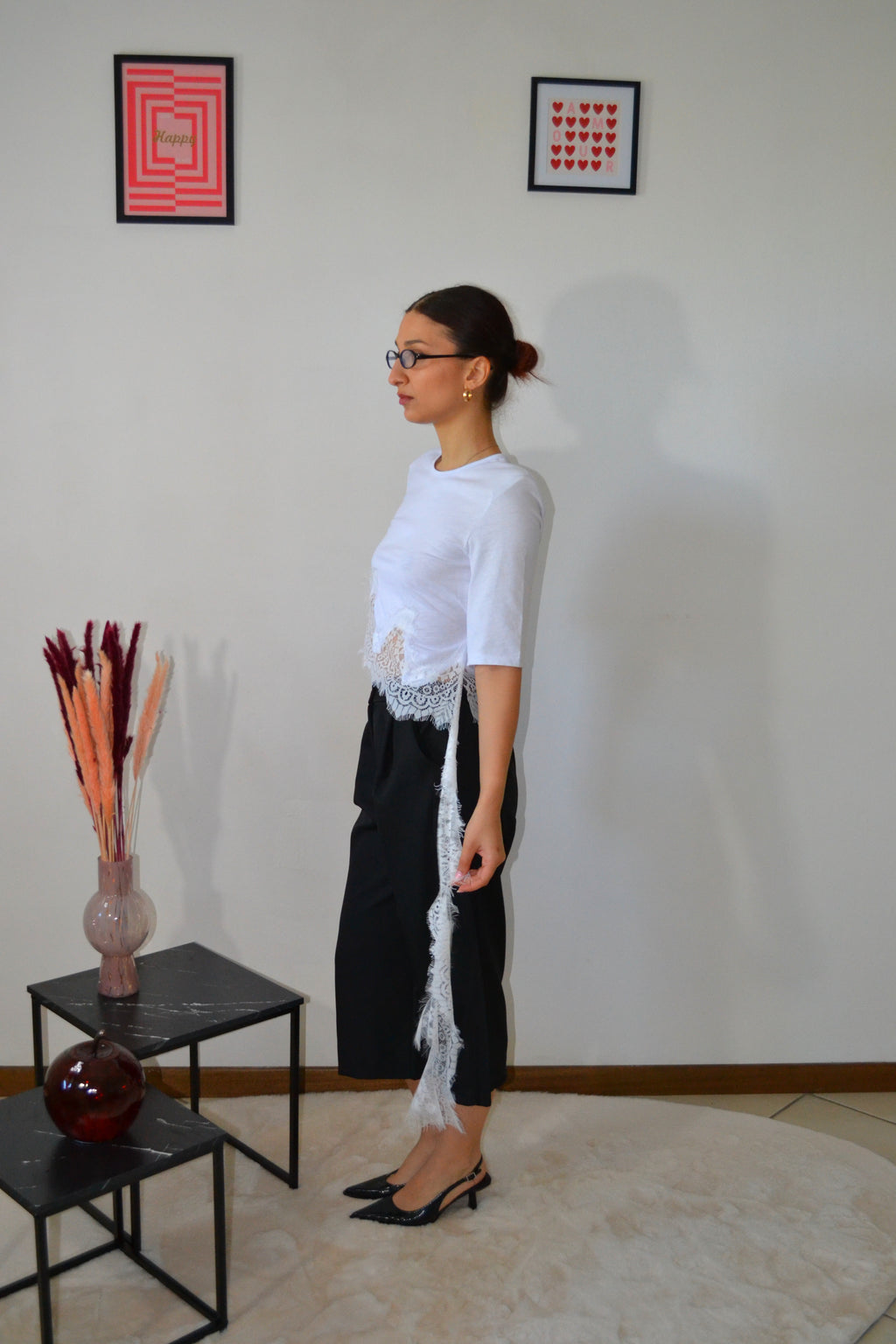 T-shirt Lace Drop