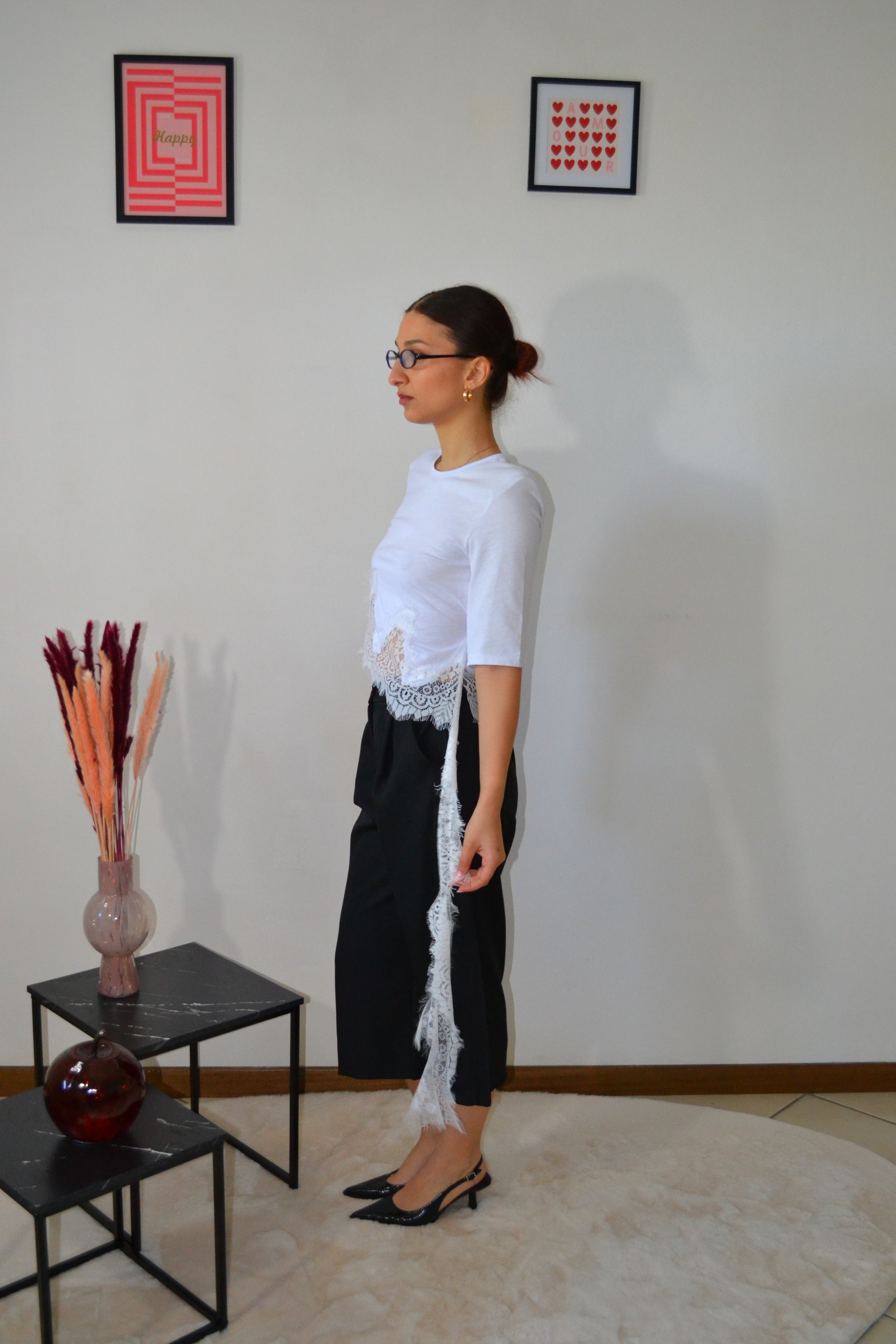 T-shirt Lace Drop