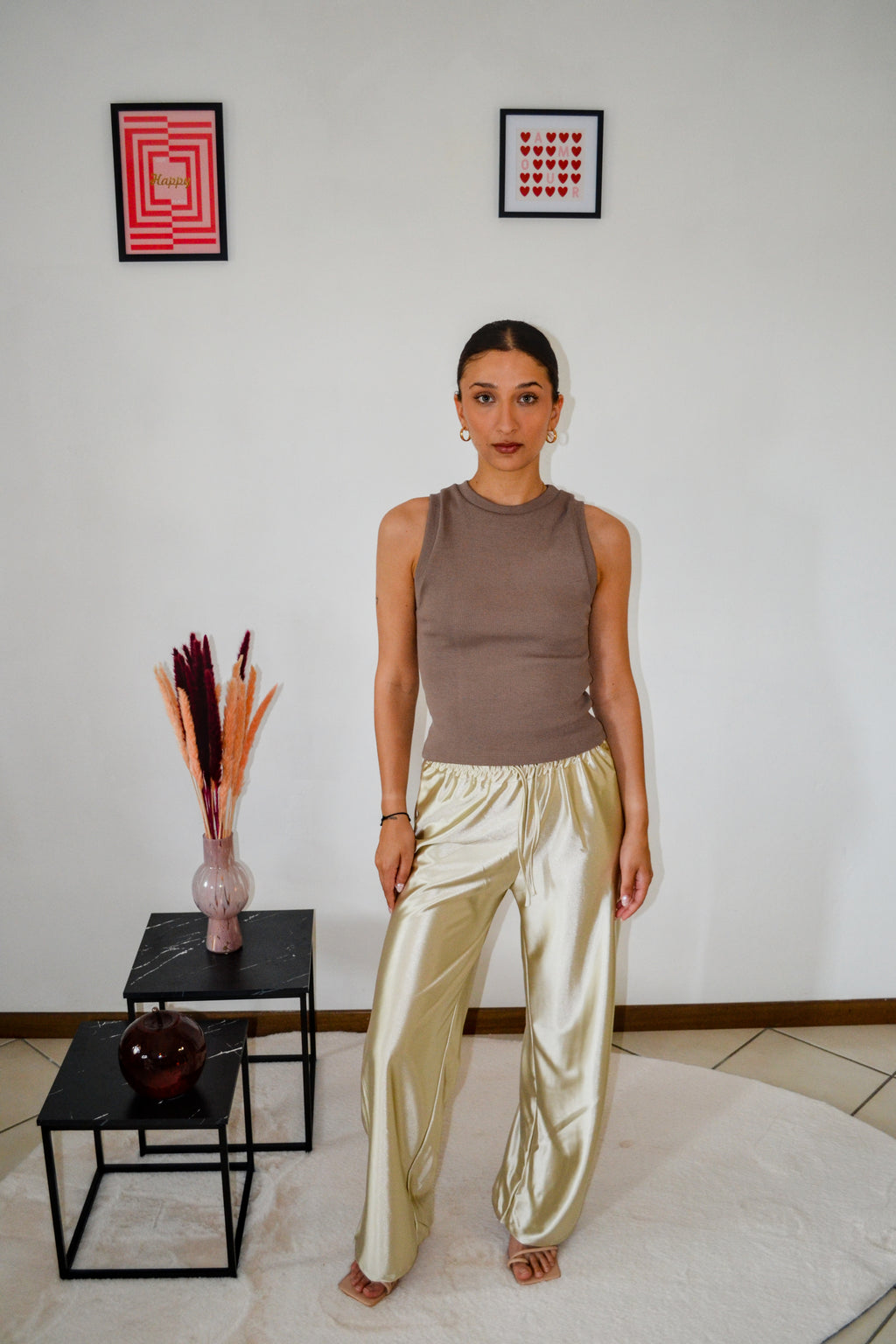 Pantalone satin