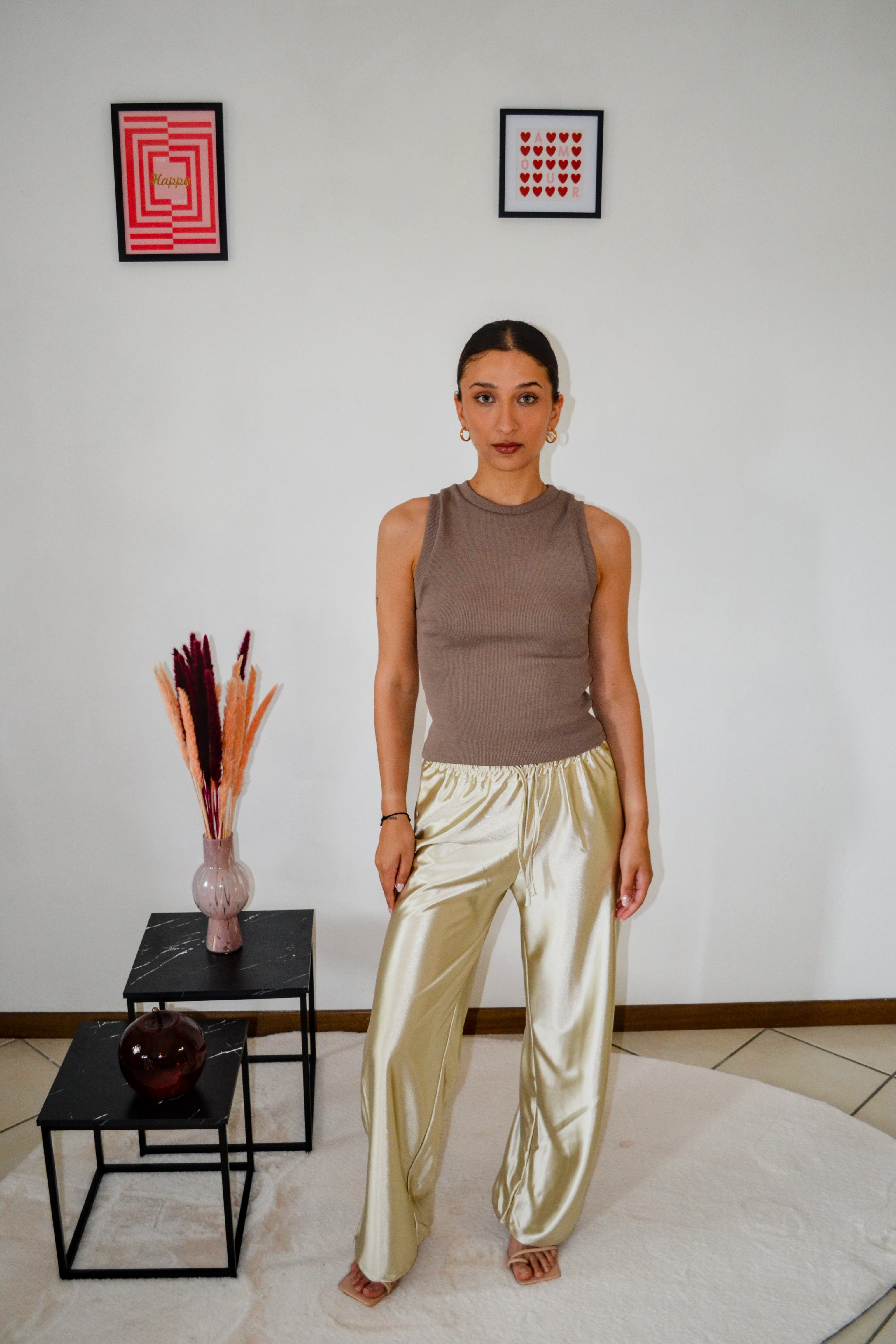 Pantalone satin