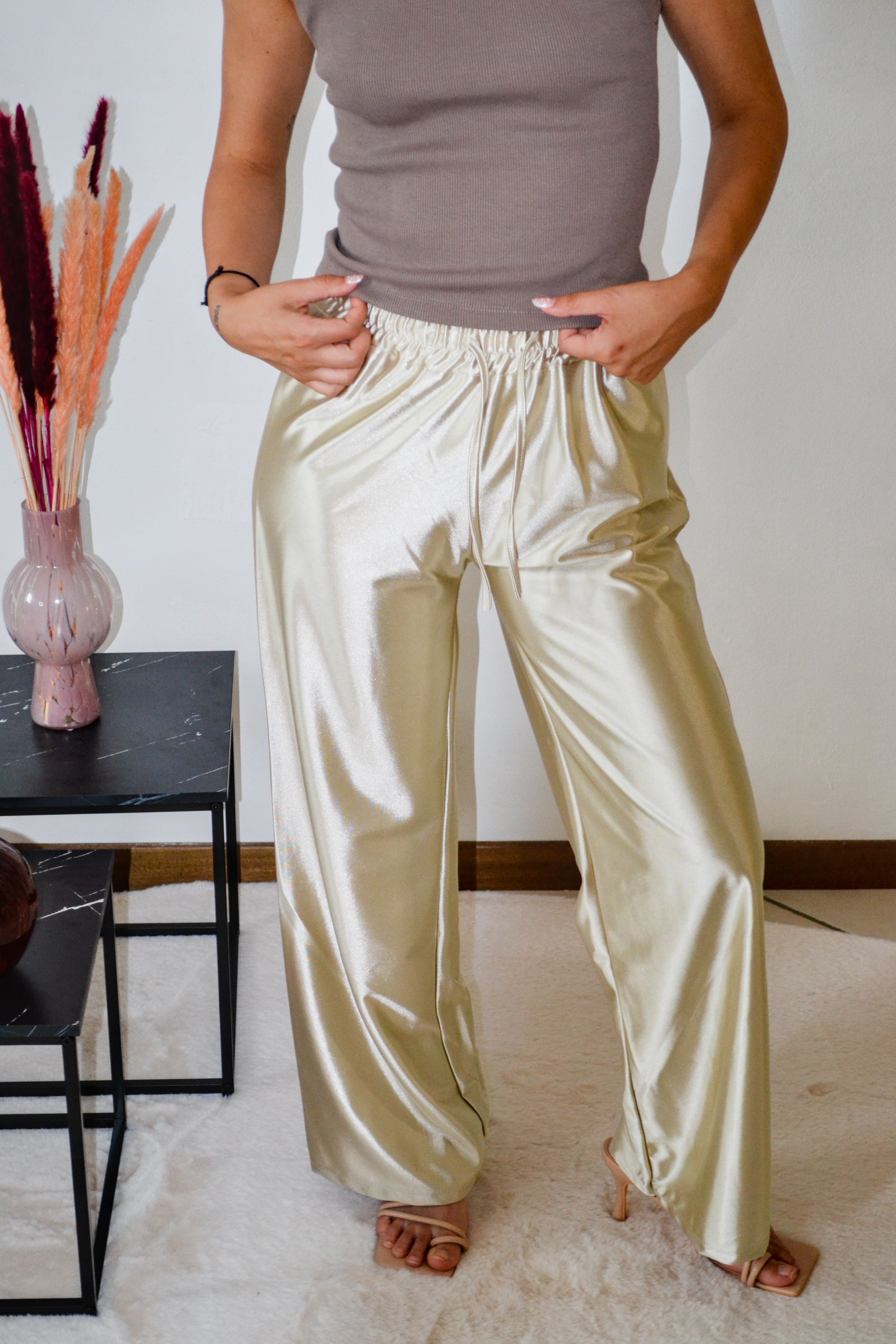 Pantalone satin