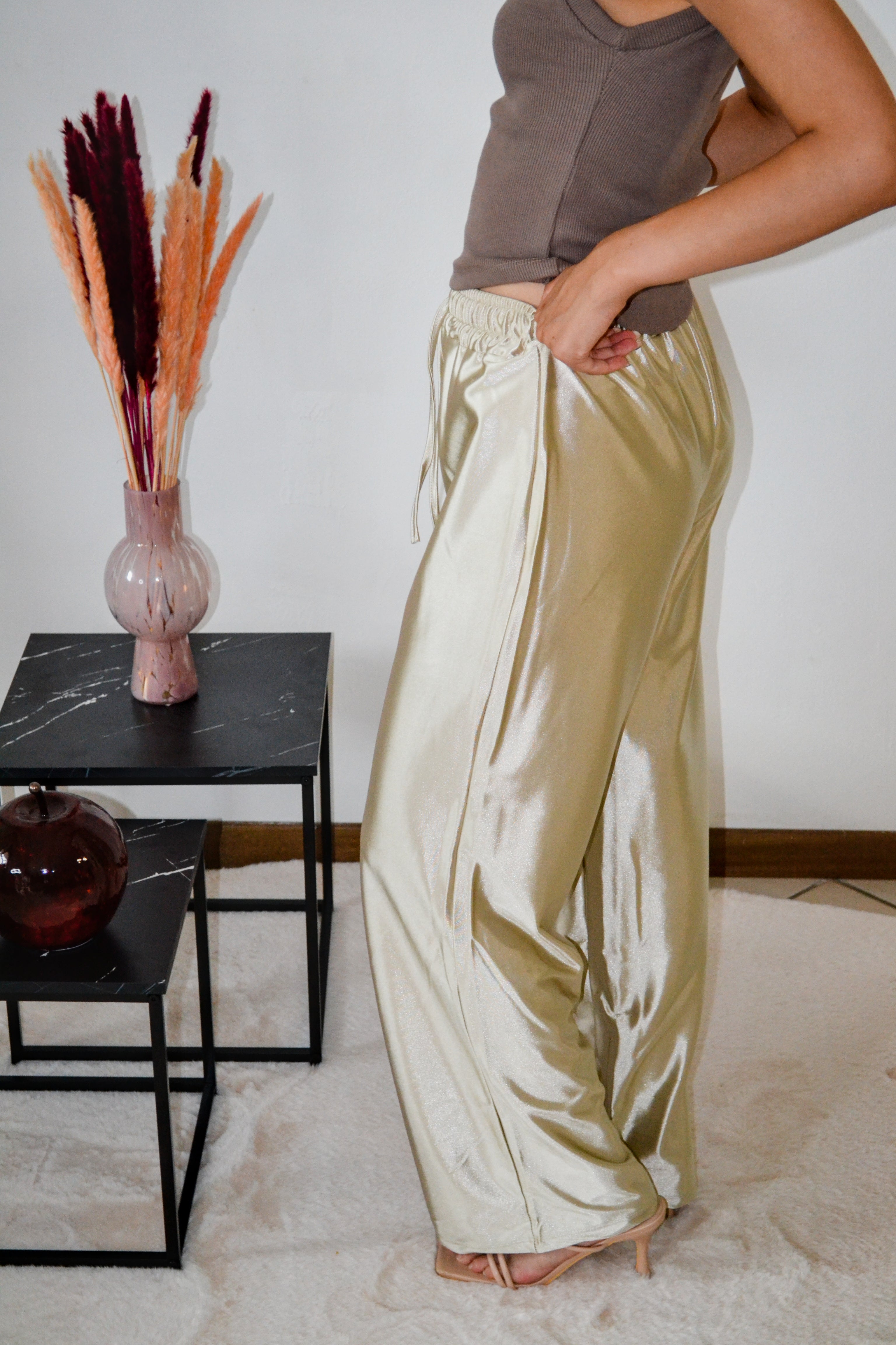 Pantalone satin