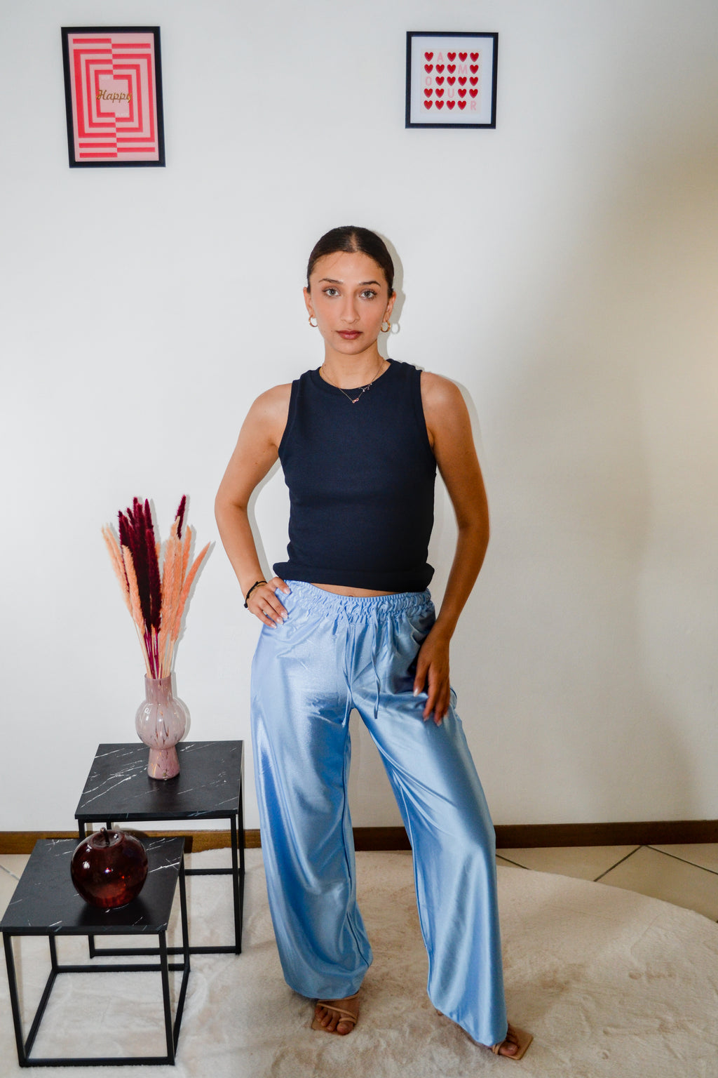 Pantalone satin