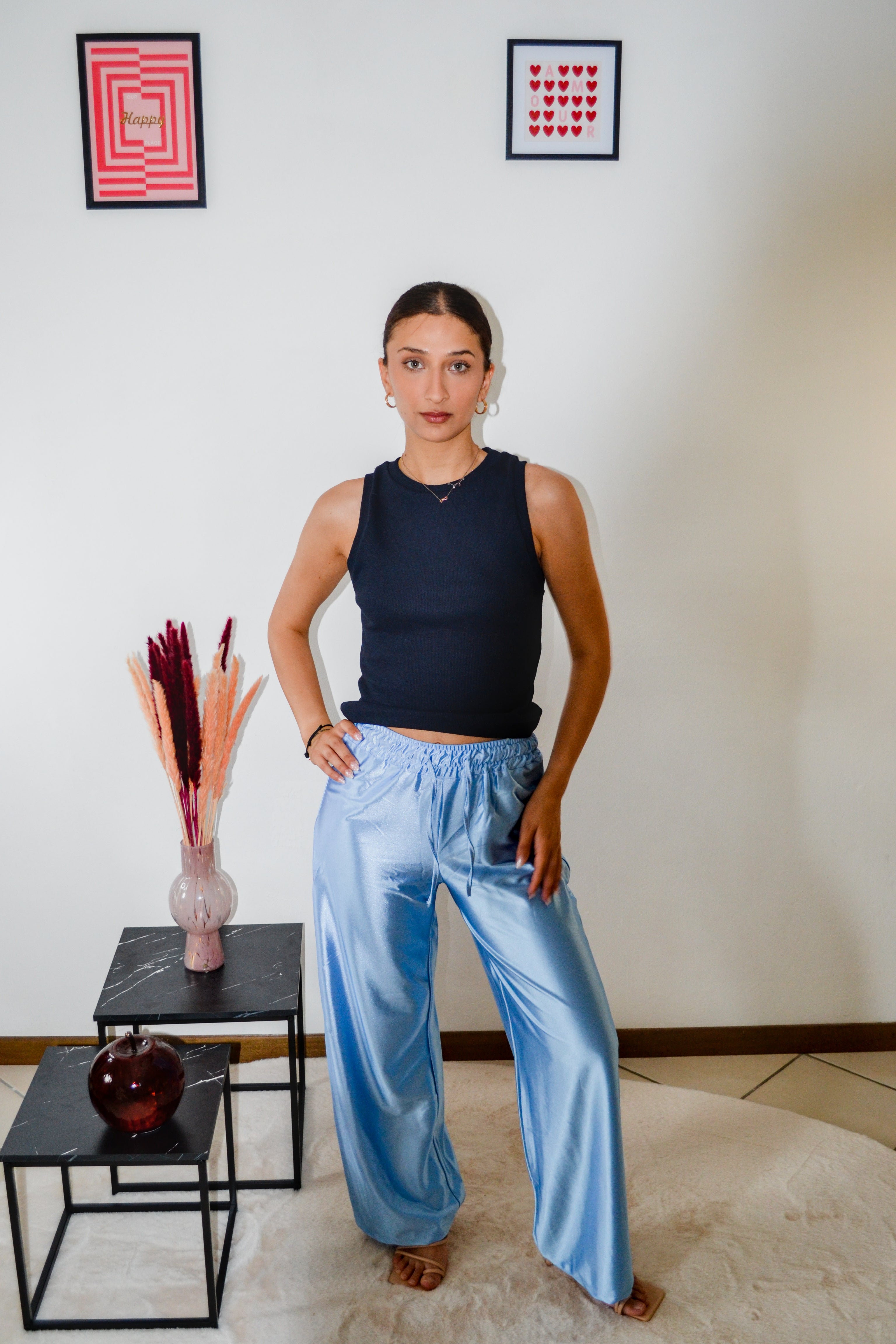 Pantalone satin