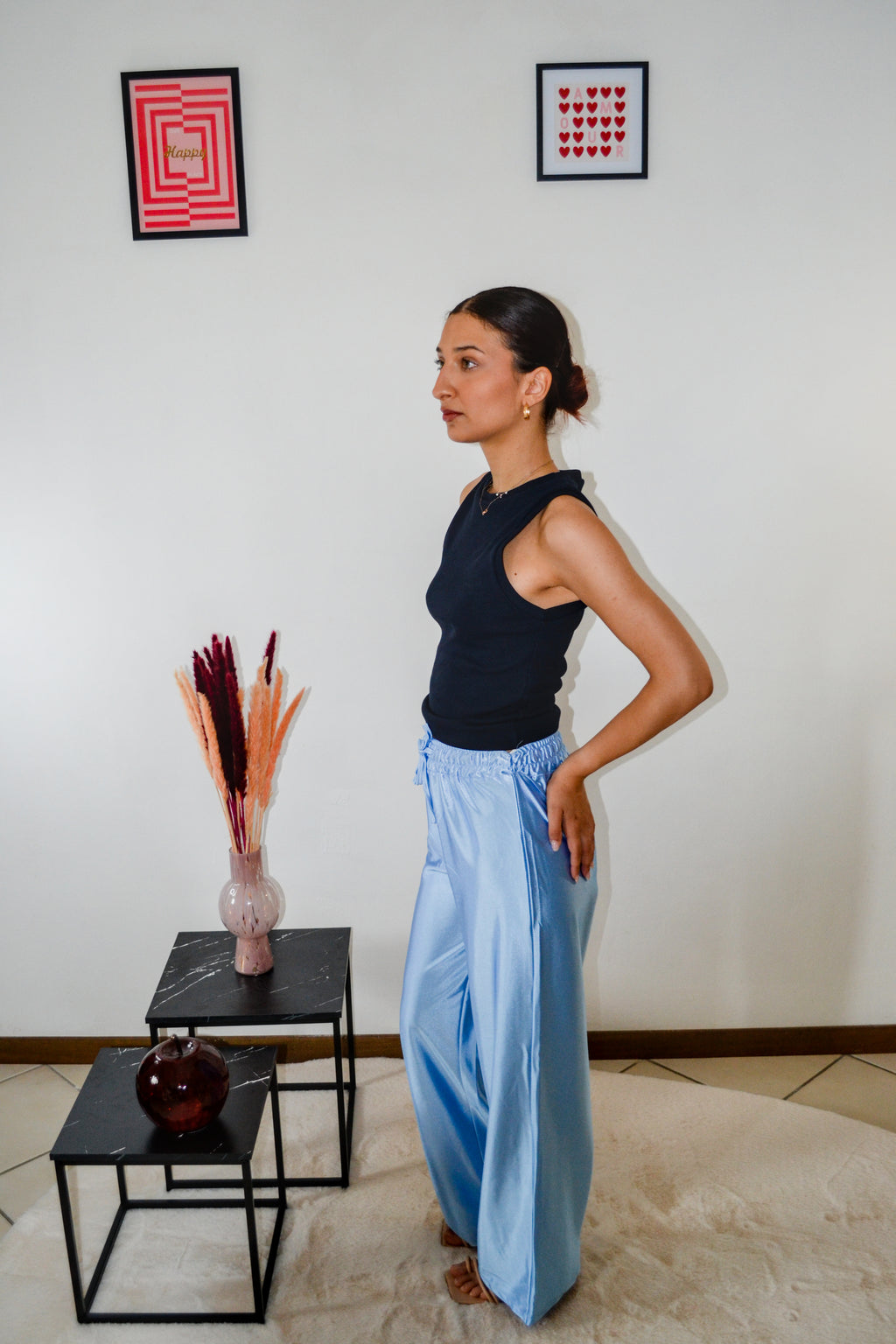 Pantalone satin