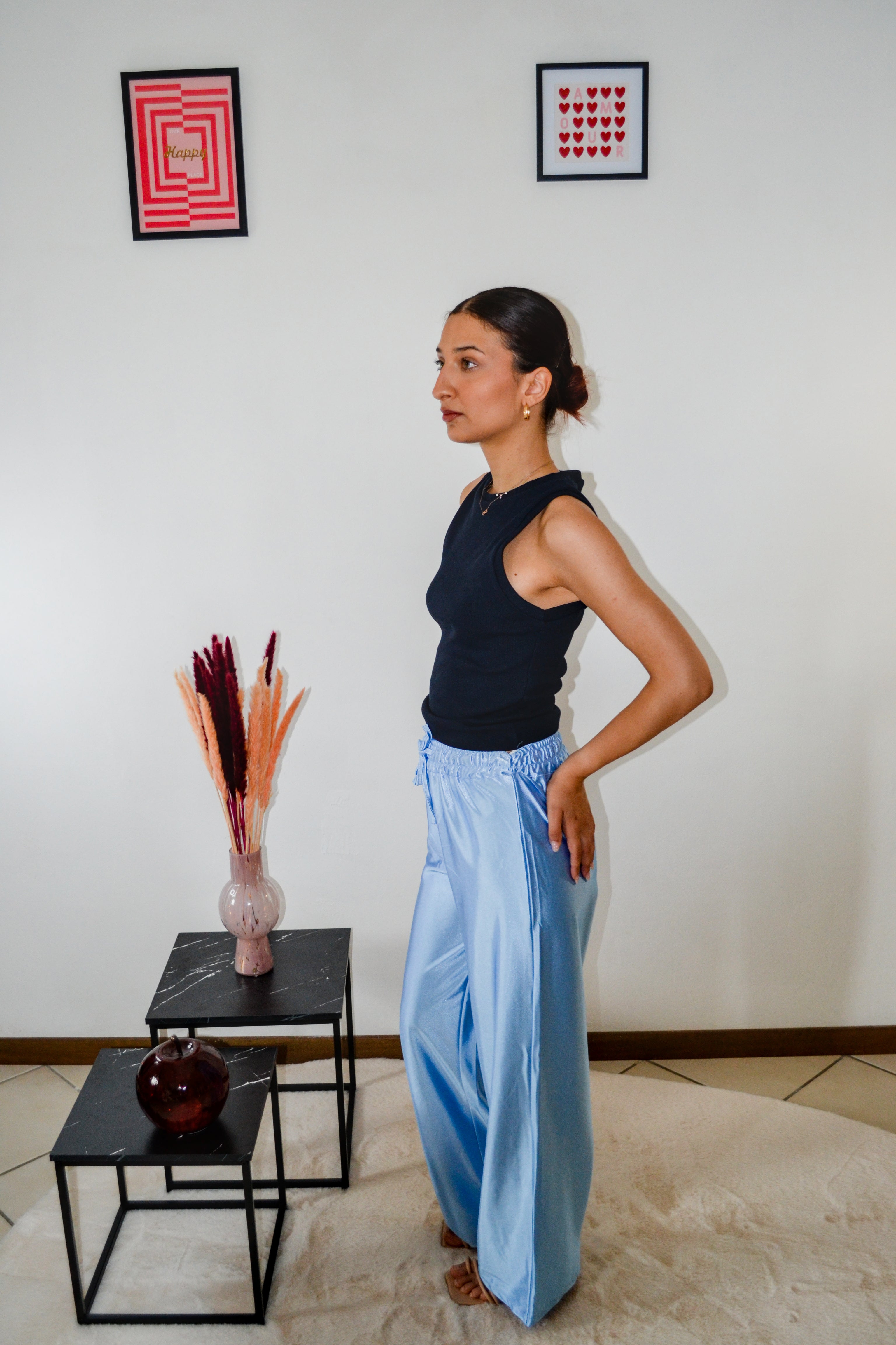 Pantalone satin
