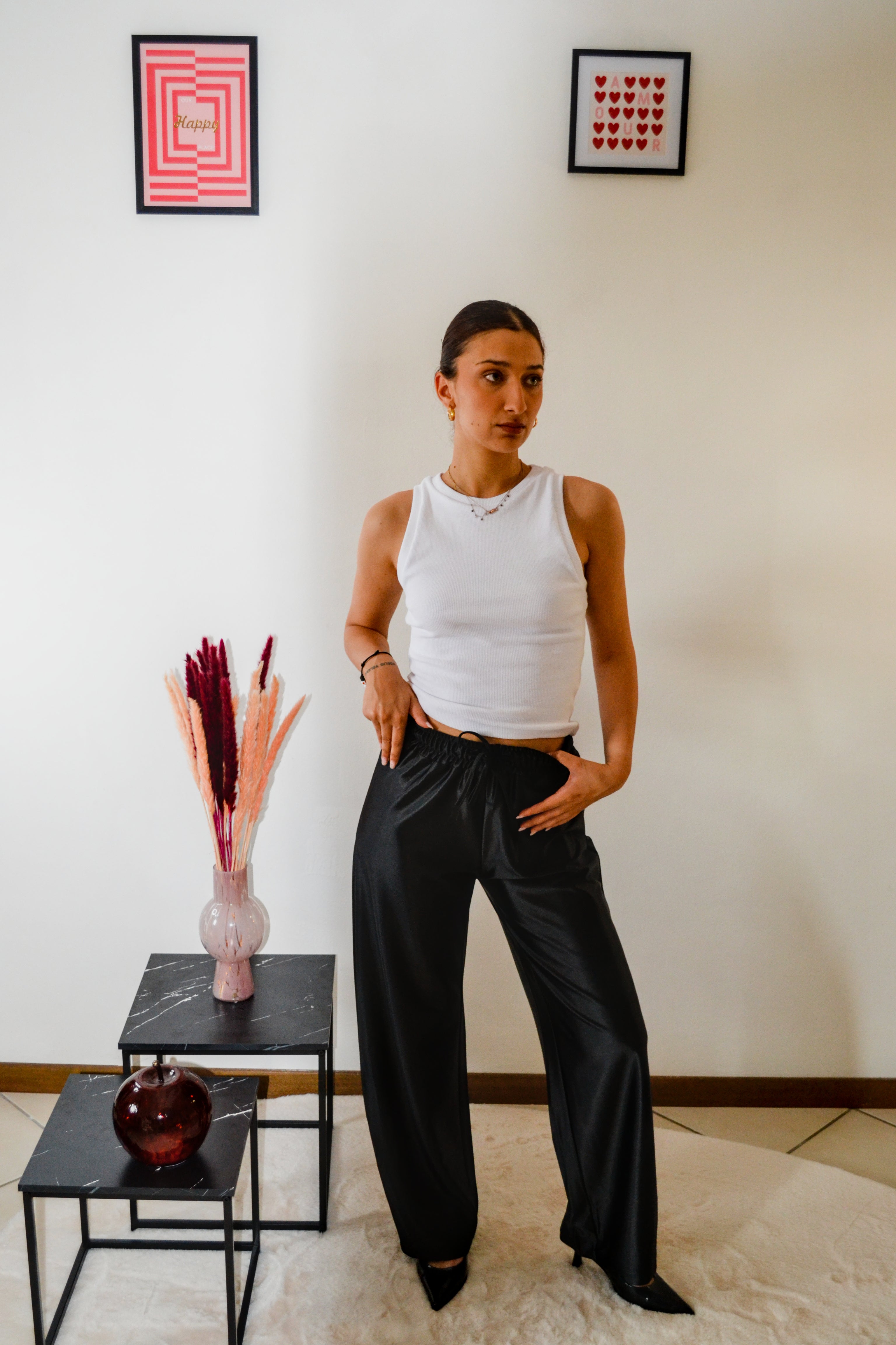 Pantalone satin