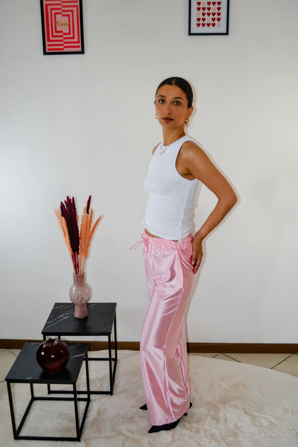 Pantalone satin
