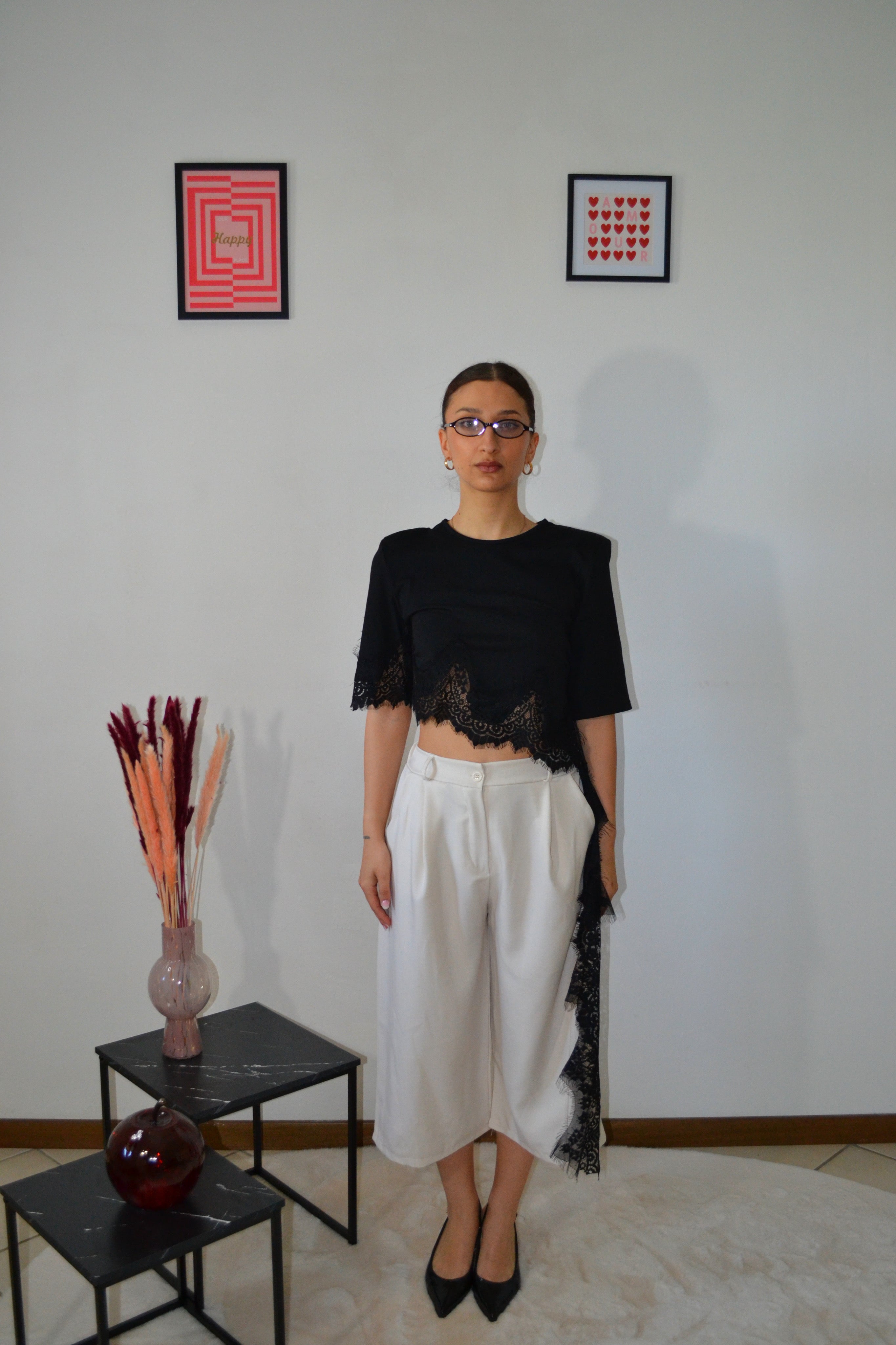 T-shirt Lace Drop