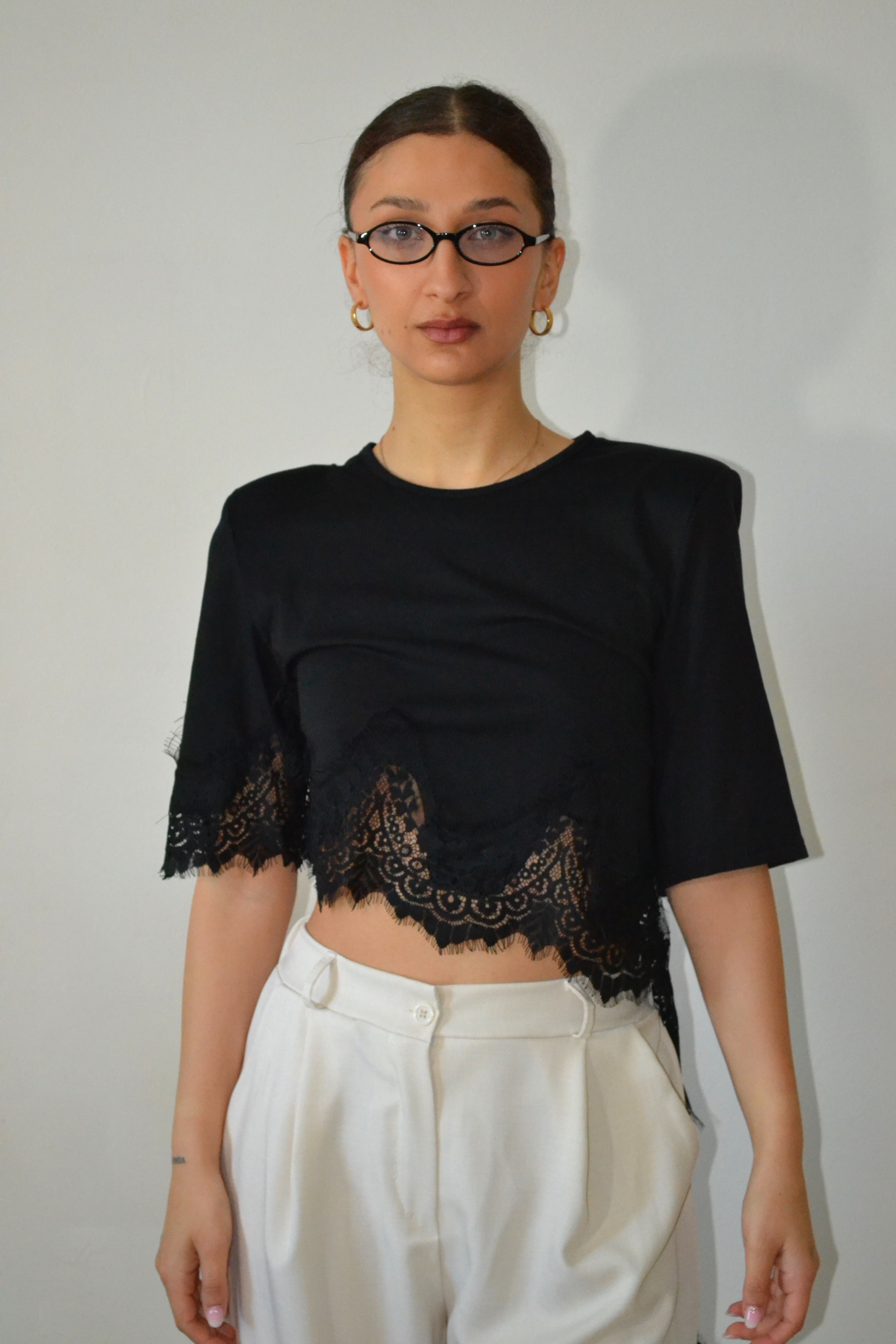 T-shirt Lace Drop